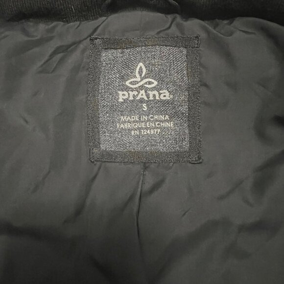 Prana Ronnie Down Jacket Puffer Coat Trench Long Charcoal Gray Size Small - Picture 5 of 11